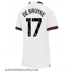 Manchester City Kevin De Bruyne #17 Borta Matchtröja Dam 2023-24 Kortärmad